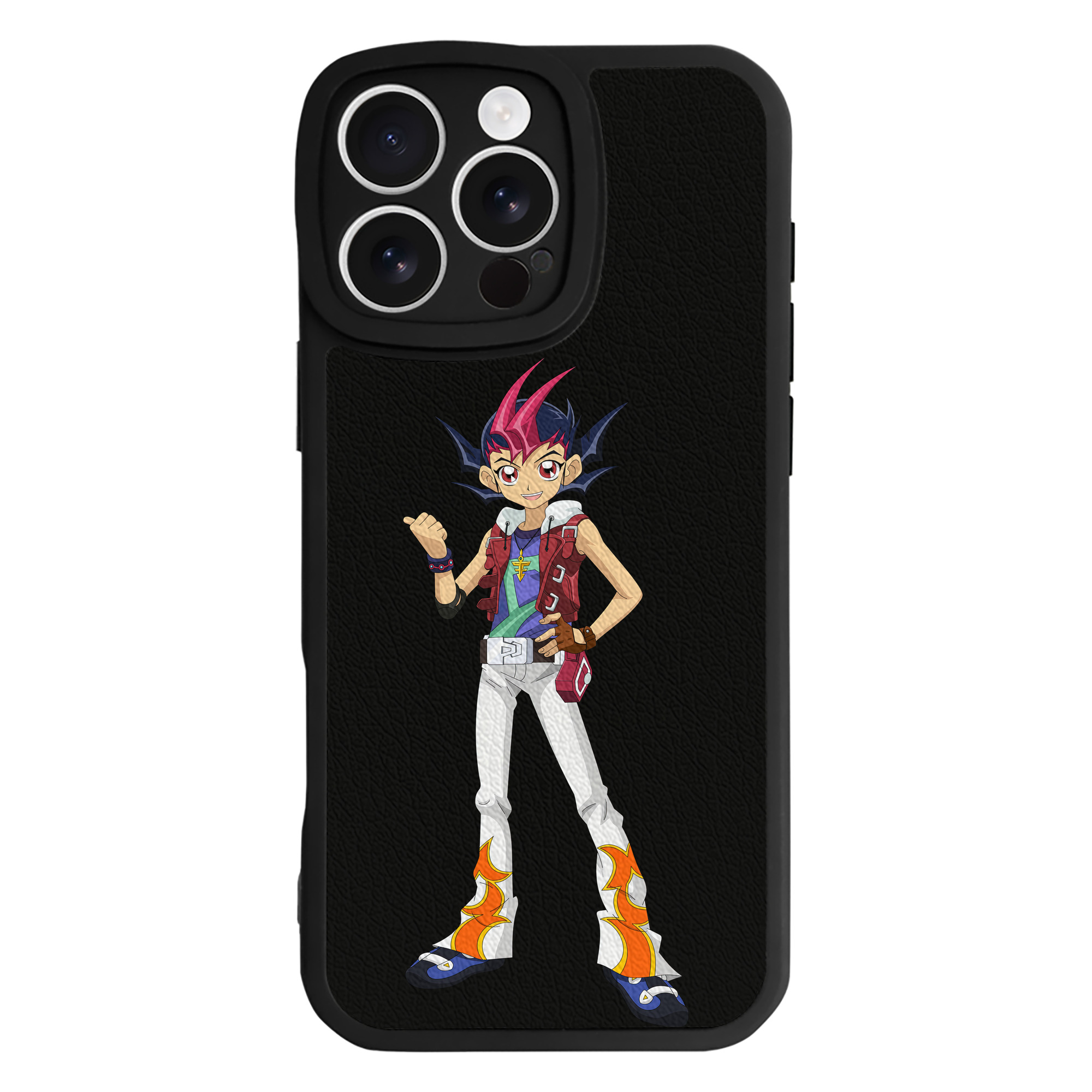 遊☆戯☆王 Yu-Gi-Oh! 【iPhone 16シリーズ対応】シリコンスマホケース（レザー調） 材質：シリコン